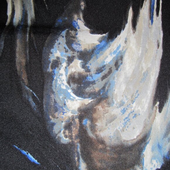 COPY - Renee' Greenstein ATTITUDES Black and Waterfall Paintbrush Colored Maxi … - Picture 12 of 13